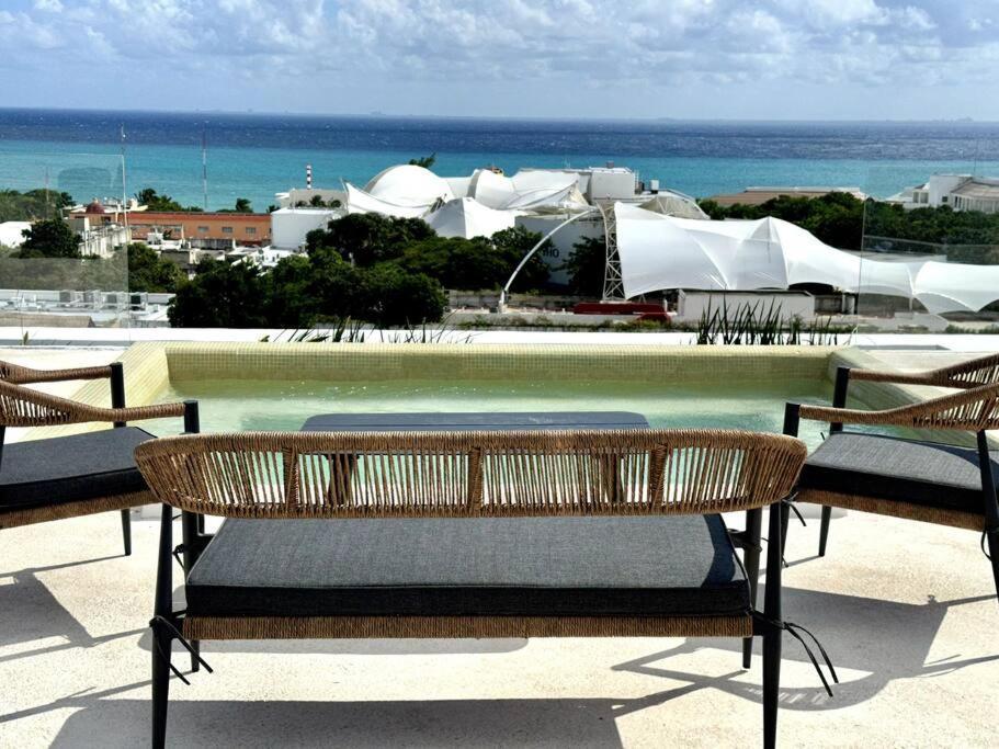 2br Modern With Rooftop Pool - Prime Location By Solmar Apartamento Playa del Carmen